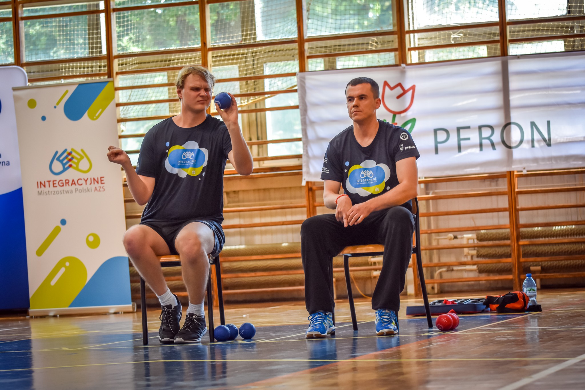 dwóch studentów, boccia